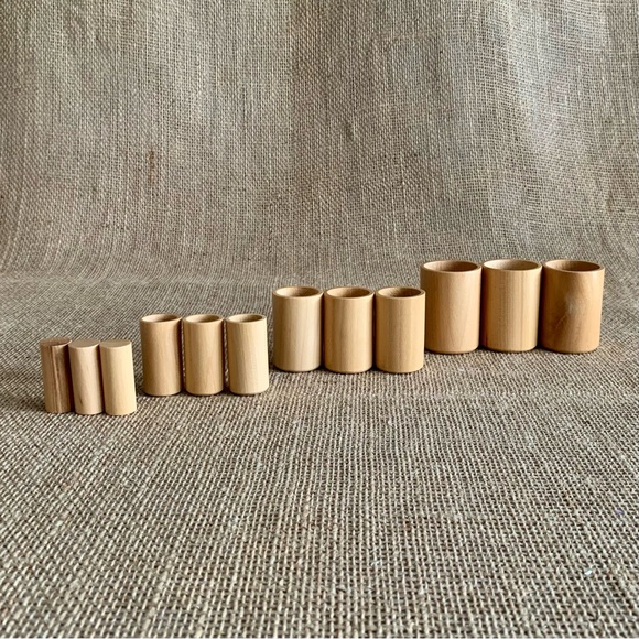 BLUE ORANGE GAMES GOBBLET All Wood Tic Tac Toe Stacking Game Award Winning - Picture 12 of 15